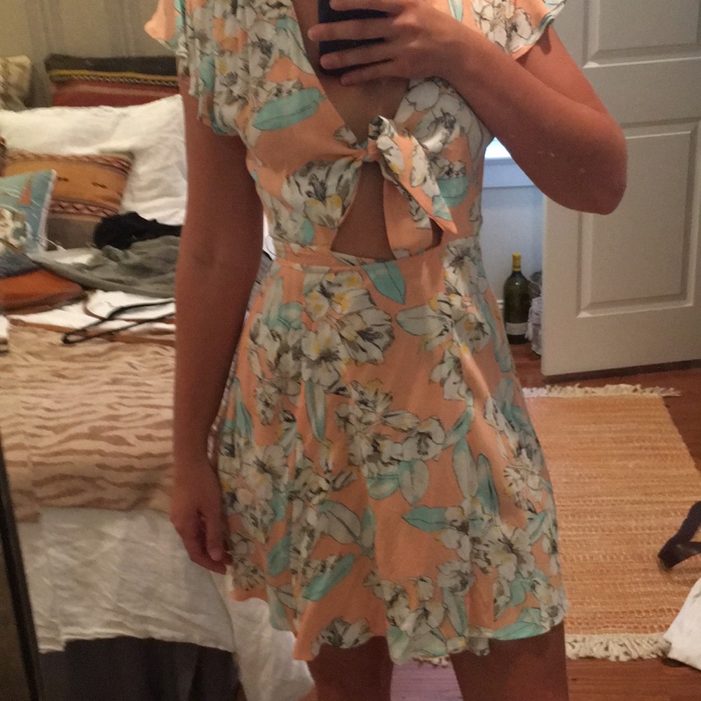 Floral wrap dress